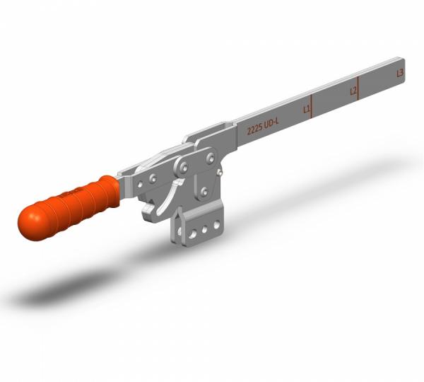 Vertical Base Toggle Clamps with Solid Arm / 1200 D-L Series 